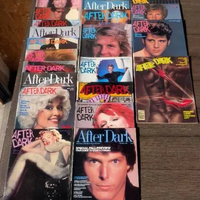 Collection Of Vintage After Dark Entertainment Magazines from the 1970s and 1980s