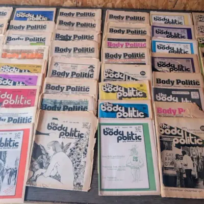 Large Collection Of Vintage The Body Politic Magazines 