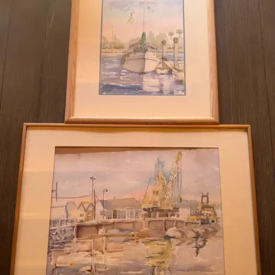 Nautical Watercolor Paintings