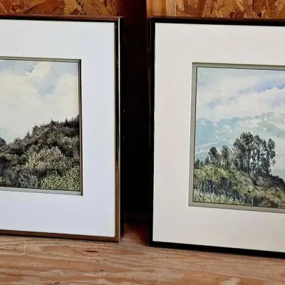 Two William Dubin Signed Artwork 
