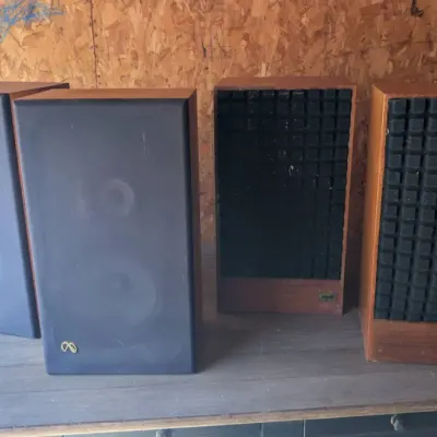 2 Pair Of Vintage Speakers. Acoustic Research AR-12 Speakers & Infinity Speakers