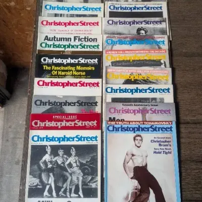 Collection of Vintage Issues of Christopher Street