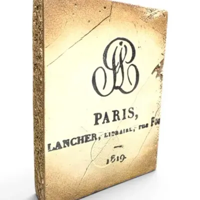 Sid Dickens "Paris 1819" Handmade Memory Block Tile #T-101