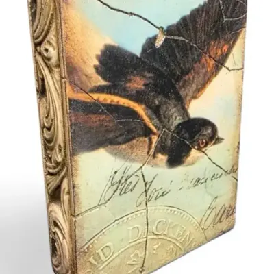 Sid Dickens "Bird in Flight" Handmade Memory Block Tile #T-118
