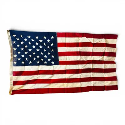 Vintage Cotton United States Flag (32.75” x 58”)
