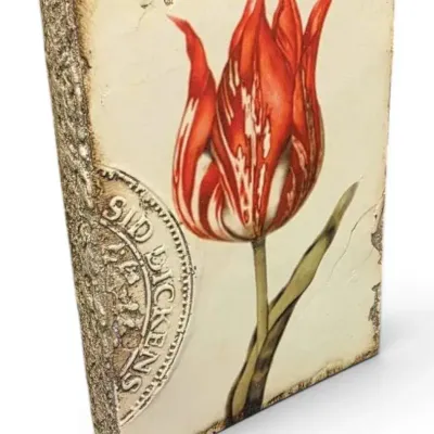 Sid Dickens "Scarlet" Handmade Memory Block Tile #T-98