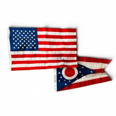 United States & Ohio Flags (2’ x 3’)