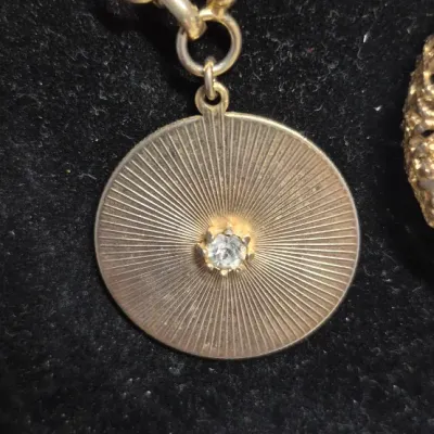 Pair of Vintage Necklaces in gold tone ~ one formal / second casual