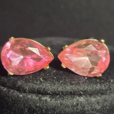 Coral Druzy Necklace & coodinate Earrings [23g]