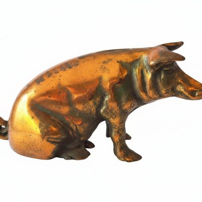 Vintage Cast Iron Piggy Bank