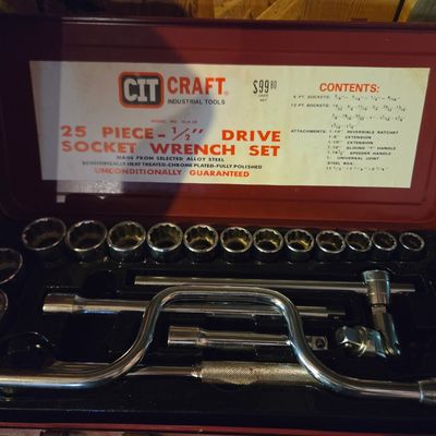CIT Craft 25-Piece 1/2" Drive Socket Wrench Set
