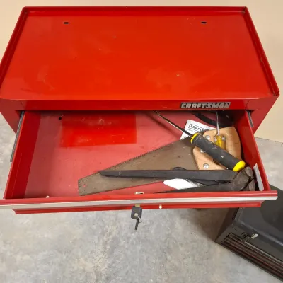 Craftsman Rolling Tool Cart & Box W/Contents