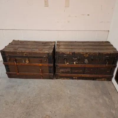 Two Steamer Trunks
