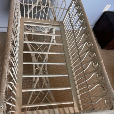 Vintage Wicker Cradle