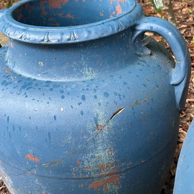 Large Blue Pots