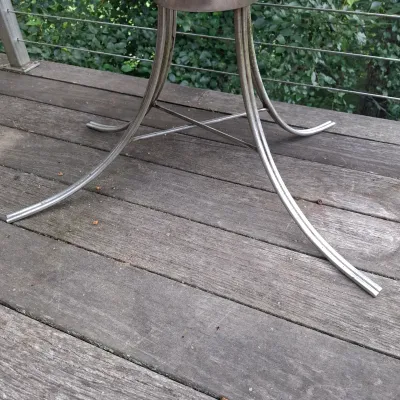 Free Form Composite Table With Metal Legs by Doug Lapham