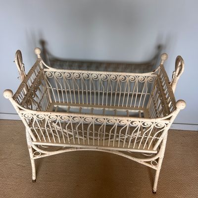 Vintage Wicker Cradle