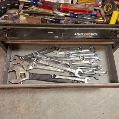Craftsman Rolling Tool Cart & Box W/Contents