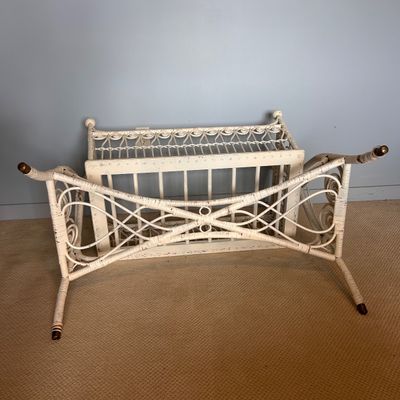 Vintage Wicker Cradle