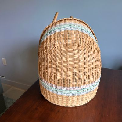 Moses Woven Wicker Bassinet