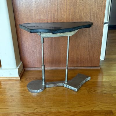 Handcrafted Metal Accent Table By Doug Lapham at Shooting Star Forge (G-KD)