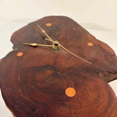 Wooden Door Harp Chime and Clock (G-BC)