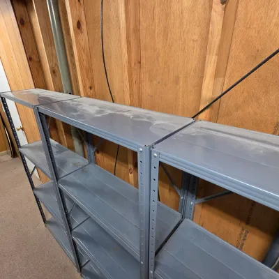 Three Sets of Metal Storage Shelves (BD-JS)