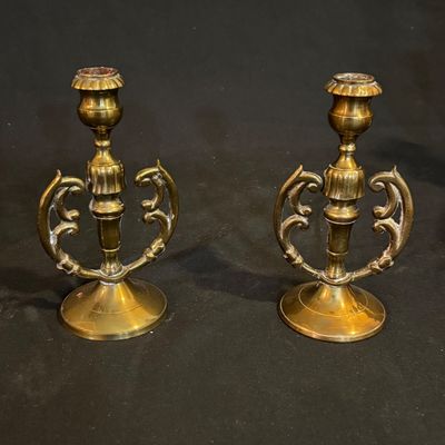 Solid Brass Treasures Ft. Bombay Candlestick (D-SF)