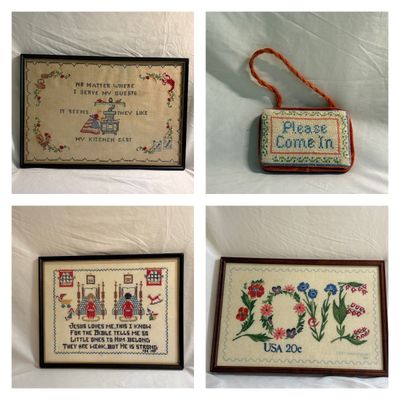 Collection of Needlepoint Art (LR-SF)