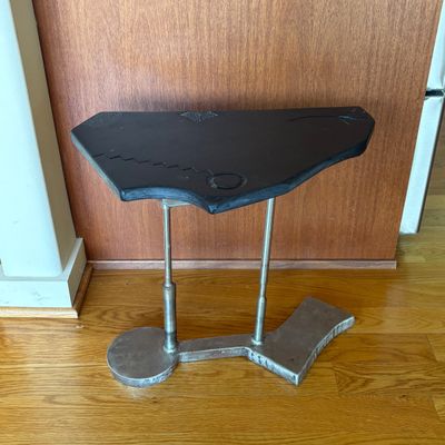 Handcrafted Metal Accent Table By Doug Lapham at Shooting Star Forge (G-KD)
