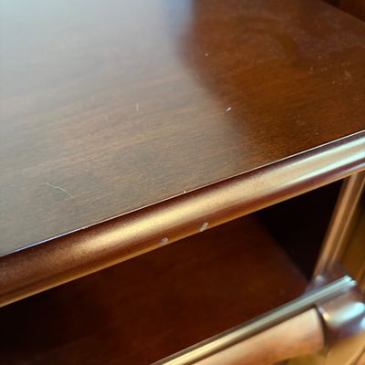 Bombay Company Side Table & Wooden Step Stool (BR1-BC)