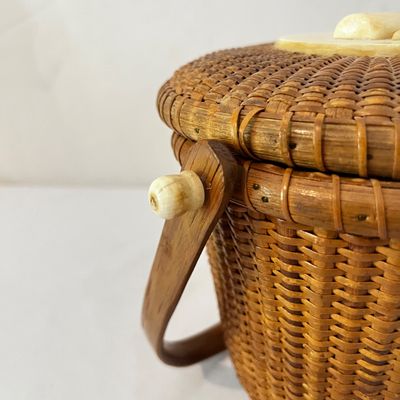 1978 Jose Formoso Reyes Nantucket "Friendship" Basket Purse (K-KA)
