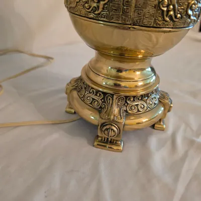 Ornate Brass Table Lamp (LR-JS)