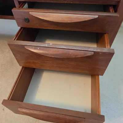 Vintage MCM Wood Desk (BR2-JS)