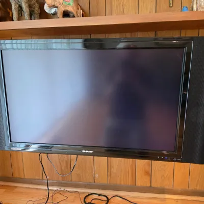 Sharp 37" HDTV, SRS Sound Bar & Sony DVD Player (LR-JS)