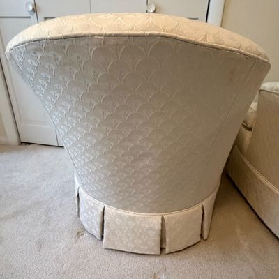 Two Tufted Back Upholstered Armchairs (BR2- BC)