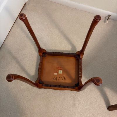 Duncan Phyfe Style Chair by Lexington and Bombay Side Table (BR2-BC)