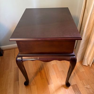 Bombay Company Side Table & Wooden Step Stool (BR1-BC)