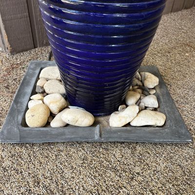 Ribbed Vase Outdoor Fountain (BP-KA)