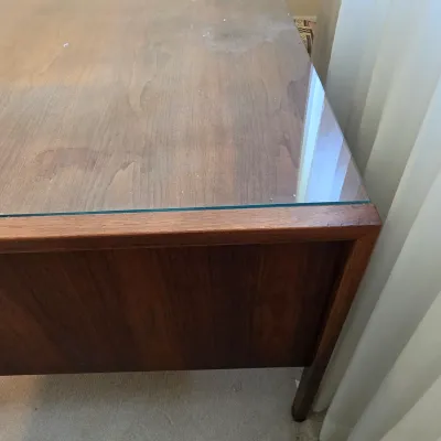 Vintage MCM Wood Desk (BR2-JS)