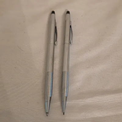 Set of Cross Pens & Two Mother of Pearl Letter Openers w/ Folding Knives (LR-JS)