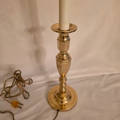 Pair of Baldwin Brass Base Table Lamps (LR-JS)