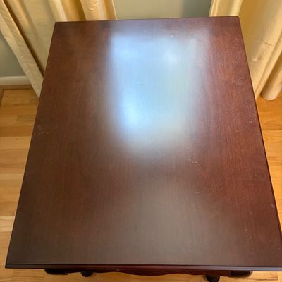 Bombay Company Side Table & Wooden Step Stool (BR1-BC)