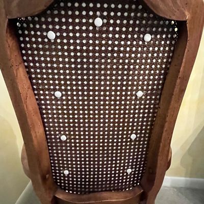 Six Cane and Wood Dining Room Chairs (DR-BC)