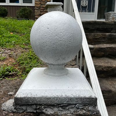 Concrete Garden Globe Post Finials ( FY-KA)