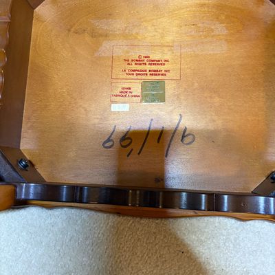 Duncan Phyfe Style Chair by Lexington and Bombay Side Table (BR2-BC)