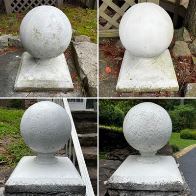 Concrete Garden Globe Post Finials ( FY-KA)