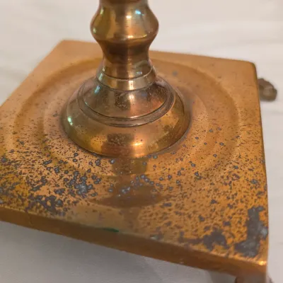 Pair of Brass Candlesticks & Other Decor (D-JS)
