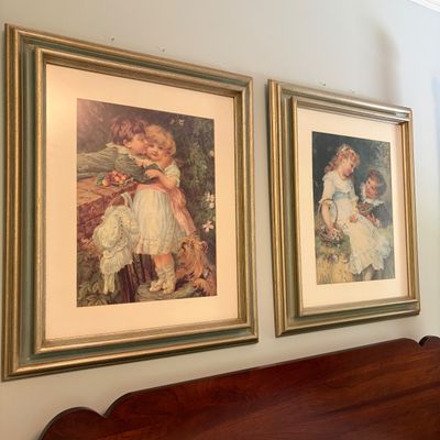 Frederick Morgan Prints: Over the Garden Wall and Sweethearts (BR1-BC)