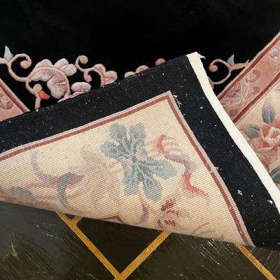 5' x 8' Black East Asian Area Rug (E-KA)